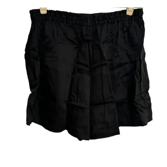 NWT Ettitude Sateen Set - Short Sleeve Shirt & Shortie - Onyx - Picture 5 of 9